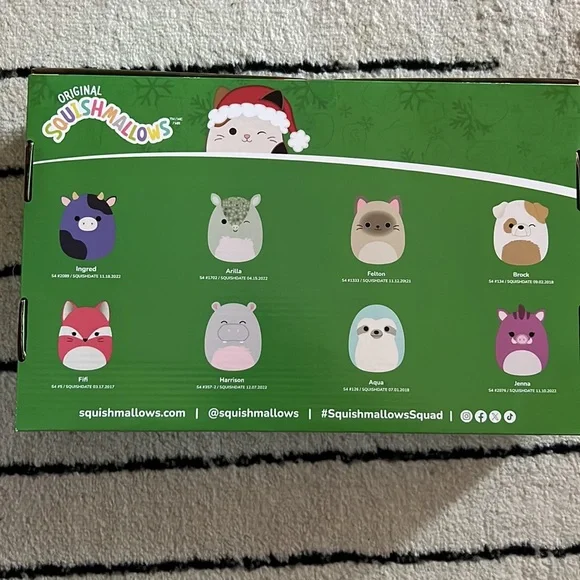 Squishmallow ornaments 2024 NIB🐶🦛🐱🐮 - Picture 8 of 10